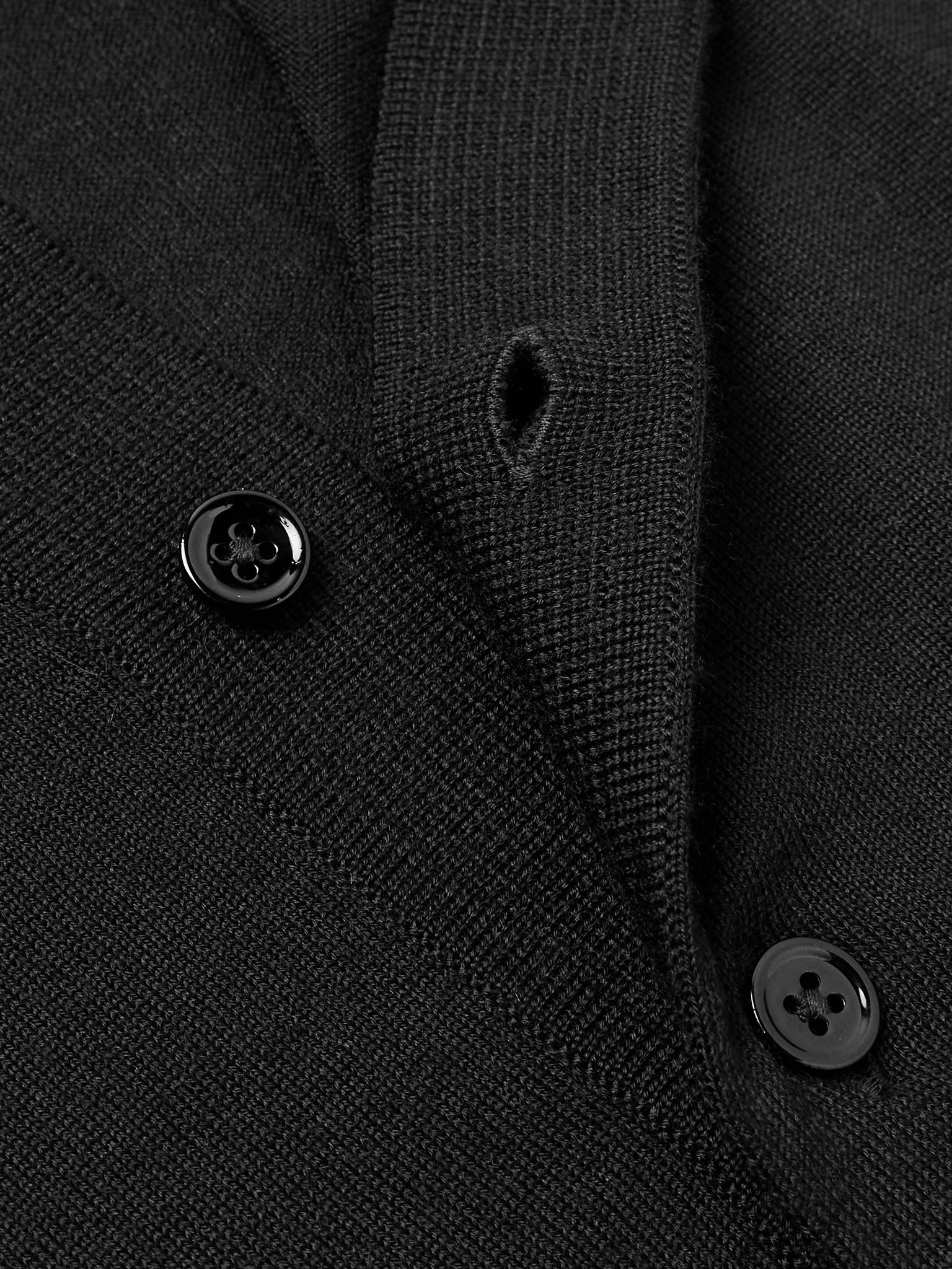 Cashmere and Silk-Blend Polo Shirt Black - 5