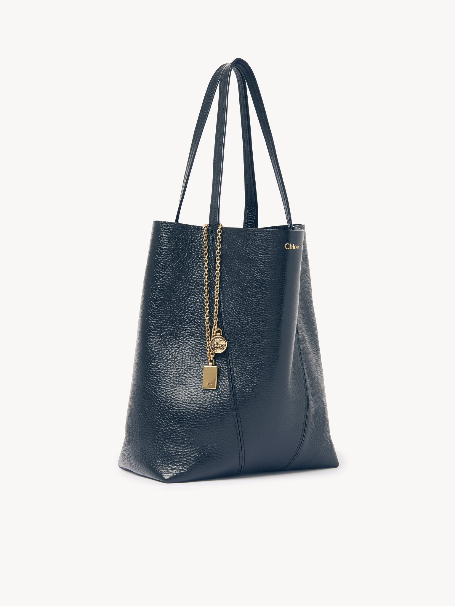 CHLOÉ SPIN TOTE BAG IN GRAINED LEATHER - 6