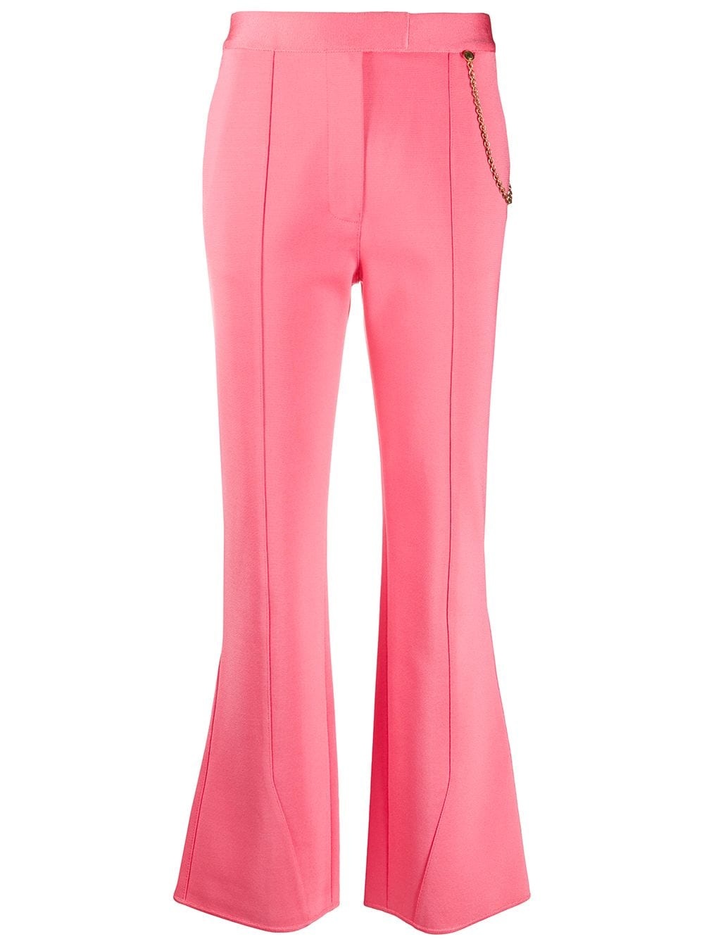 flared cropped trousers - 1