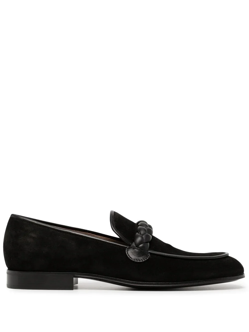 Massimo braided suede loafers - 1