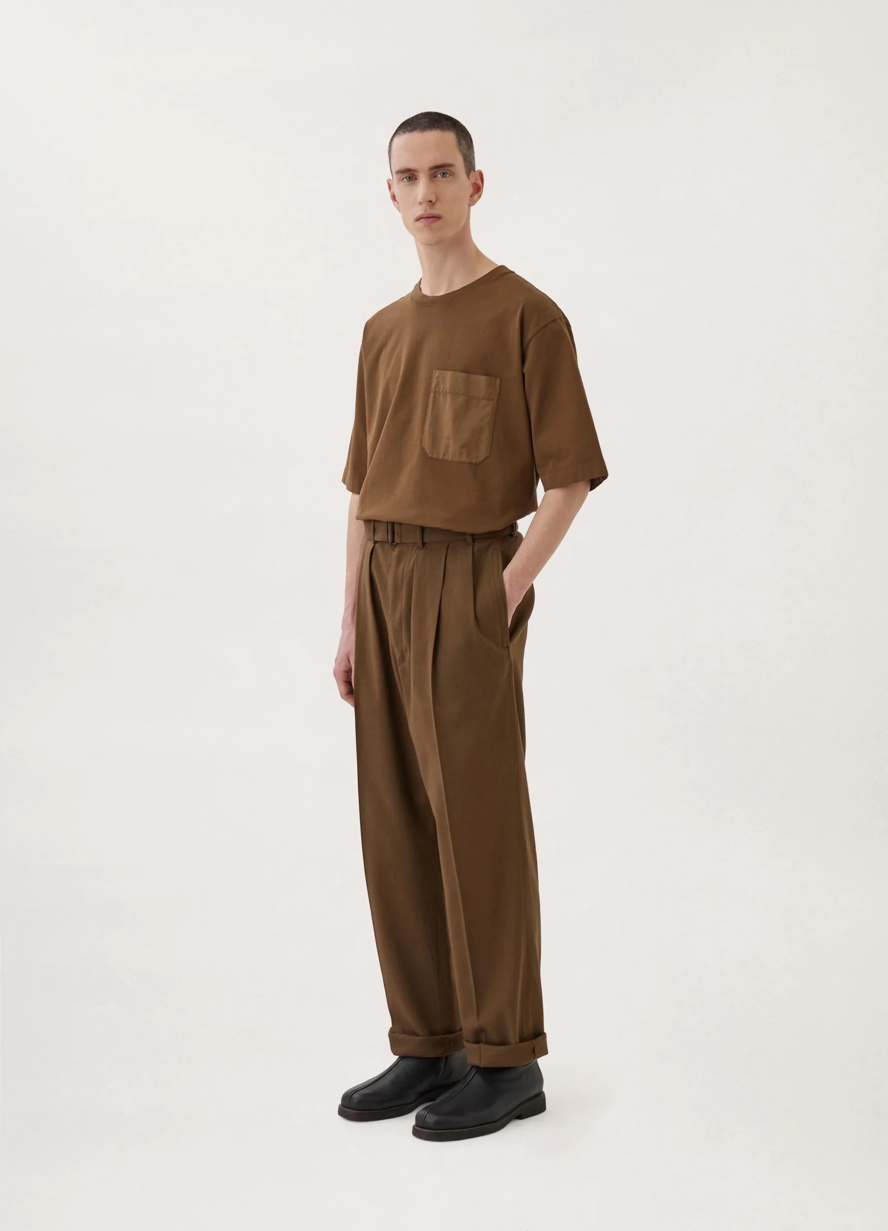 Lemaire LOOSE PLEATED PANTS COTTON VISCOSE | REVERSIBLE