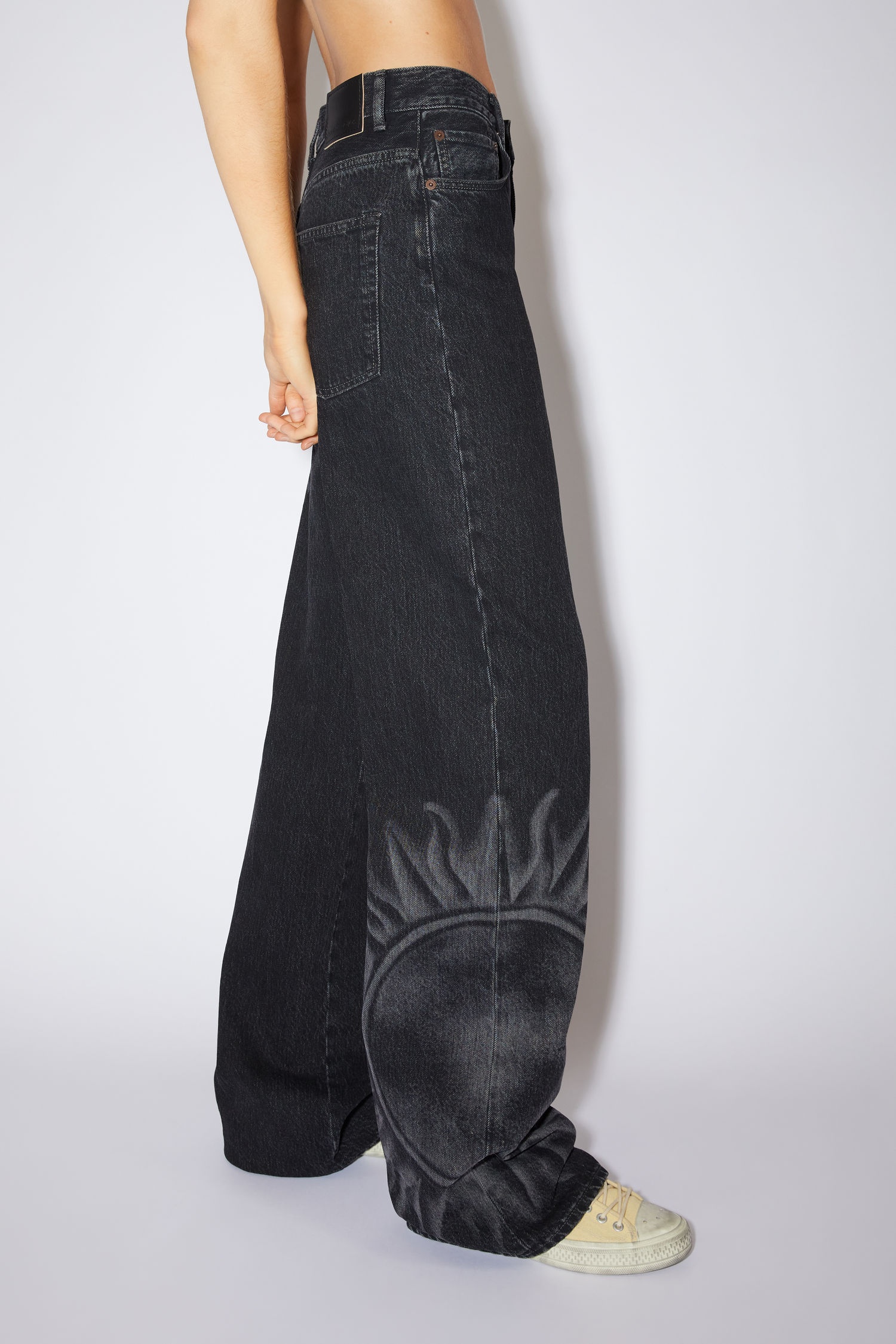Loose bootcut jeans - Black/grey - 4