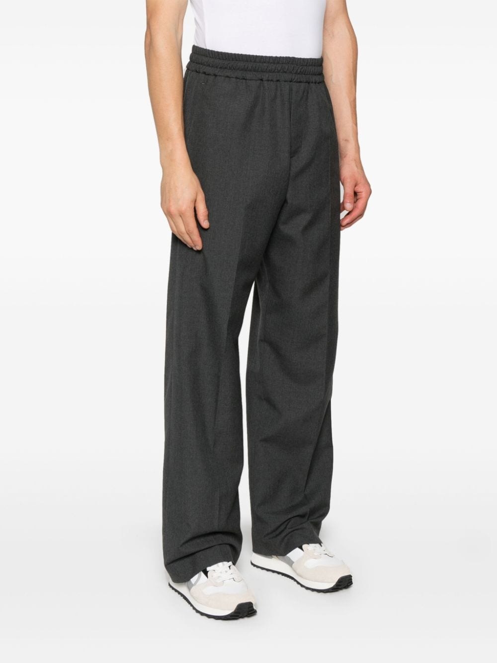 mid-rise straight-leg trousers - 3