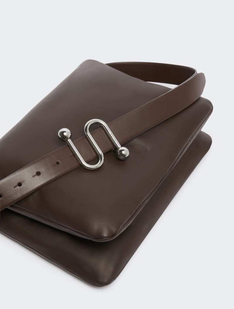 Padded nappa-leather Soffy Bag - cocoa 4