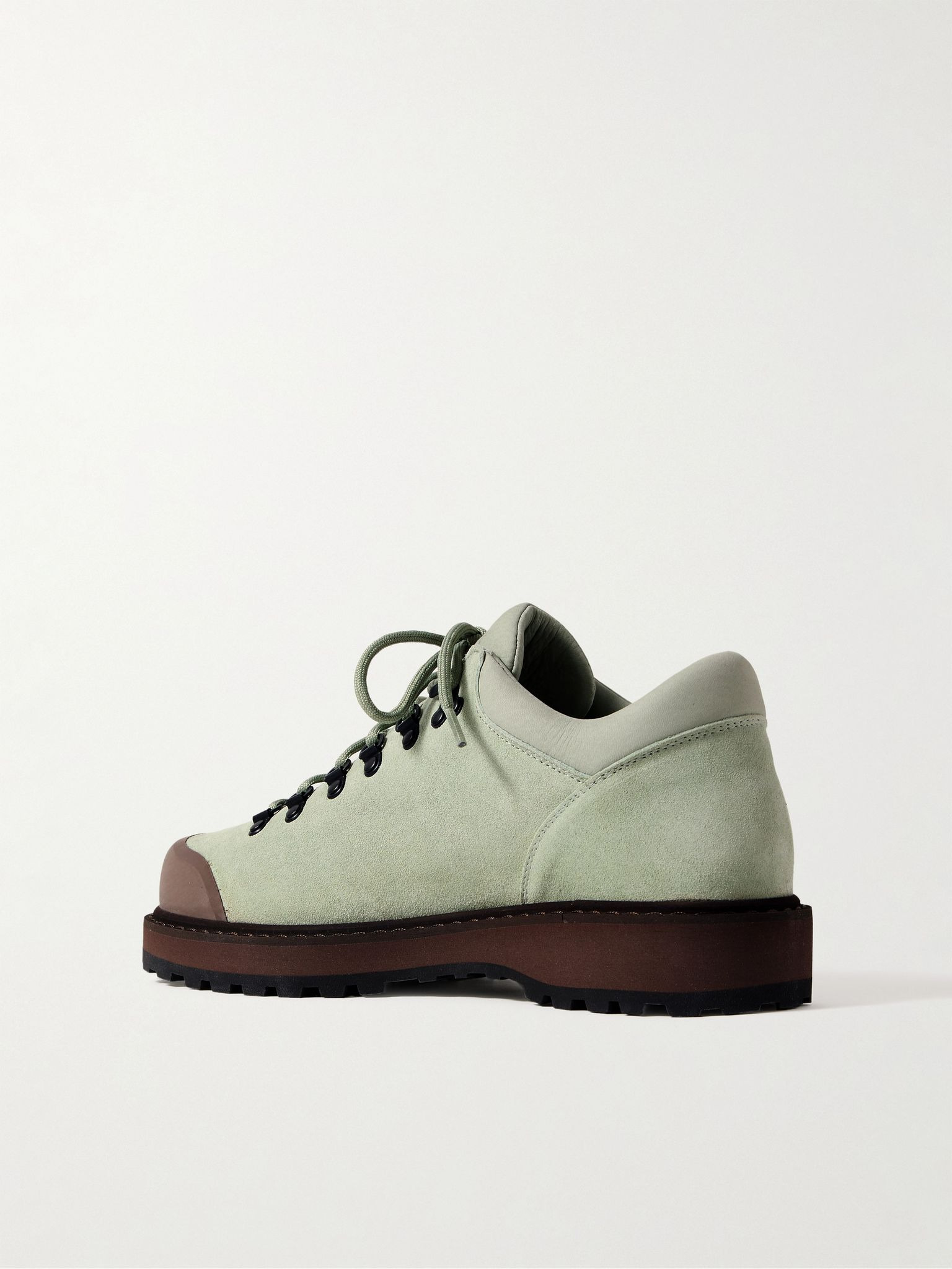 Cornaro Rubber-Trimmed Suede Sneakers Mint - 4