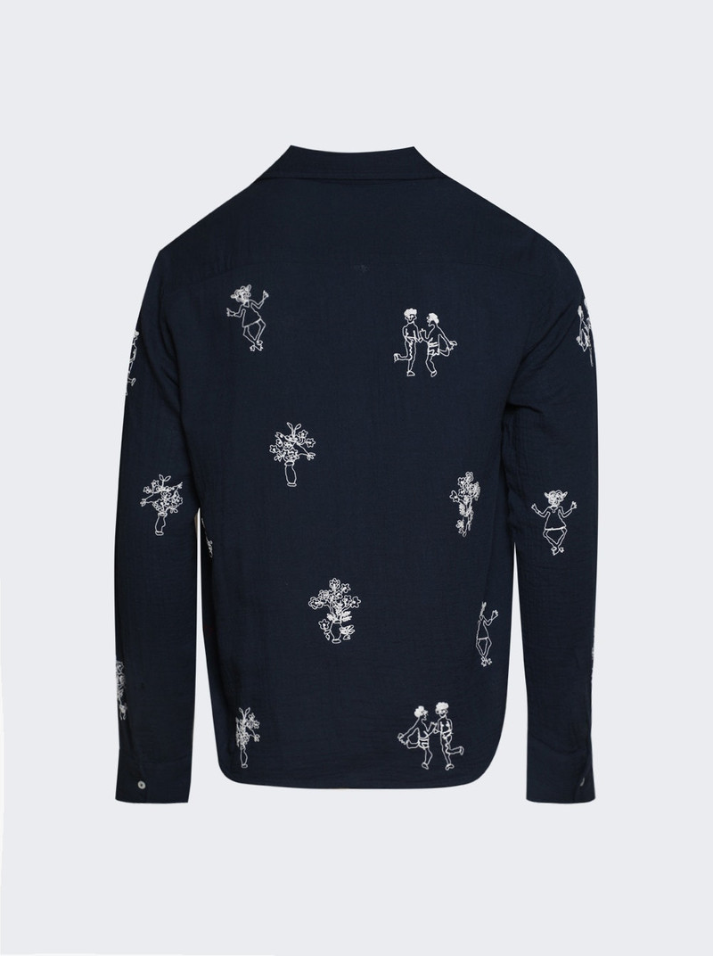 baziszt Riot Shirt Navy outlook