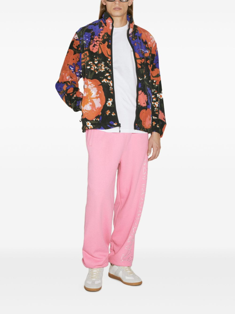 Floral-print fleece jacket - 2