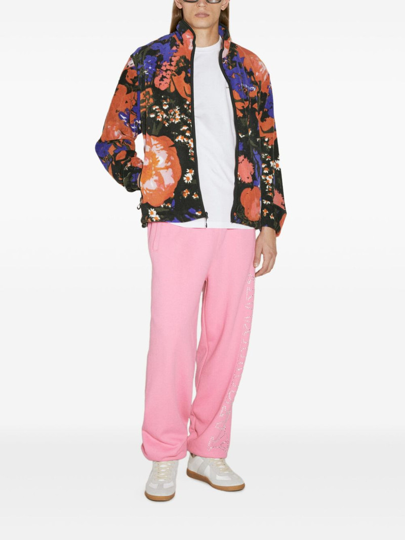 AWAKE NY Floral-print fleece jacket outlook