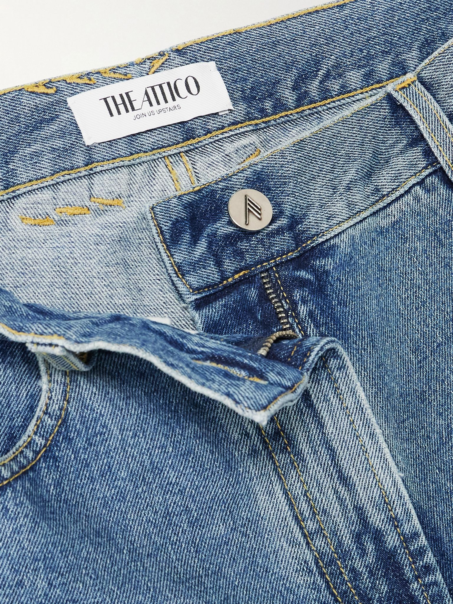 Cutout paneled boyfriend jeans Blue - 5
