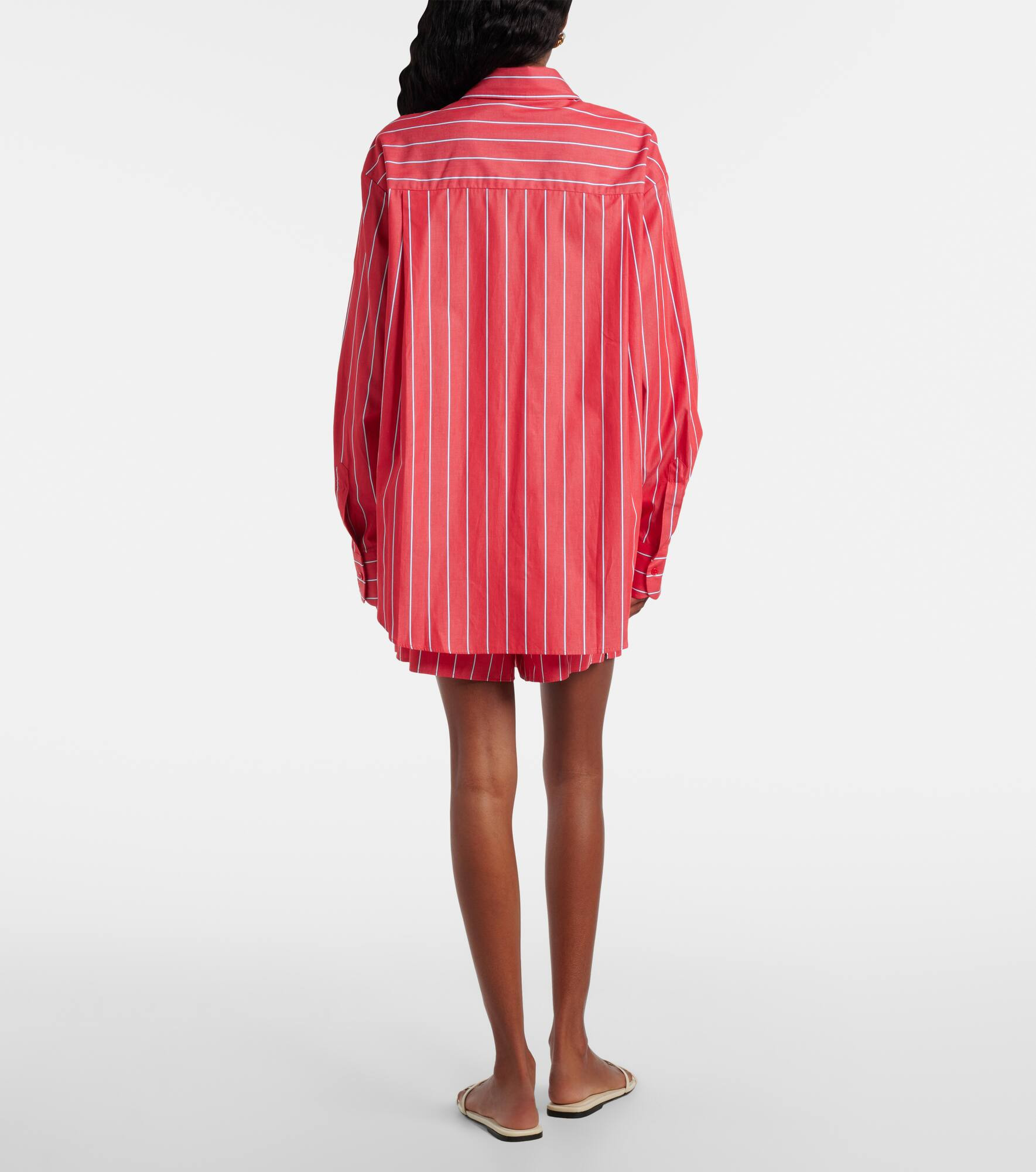 Lui striped cotton poplin shirt - 3