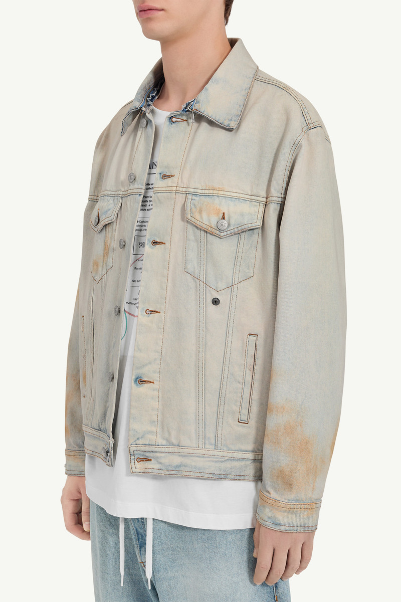 Distressed denim jacket 5