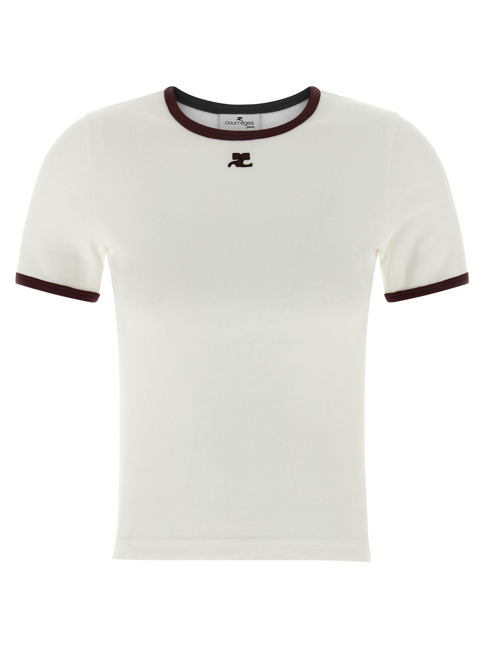 Courreges Women 'Signature Contrast' T-Shirt - 1