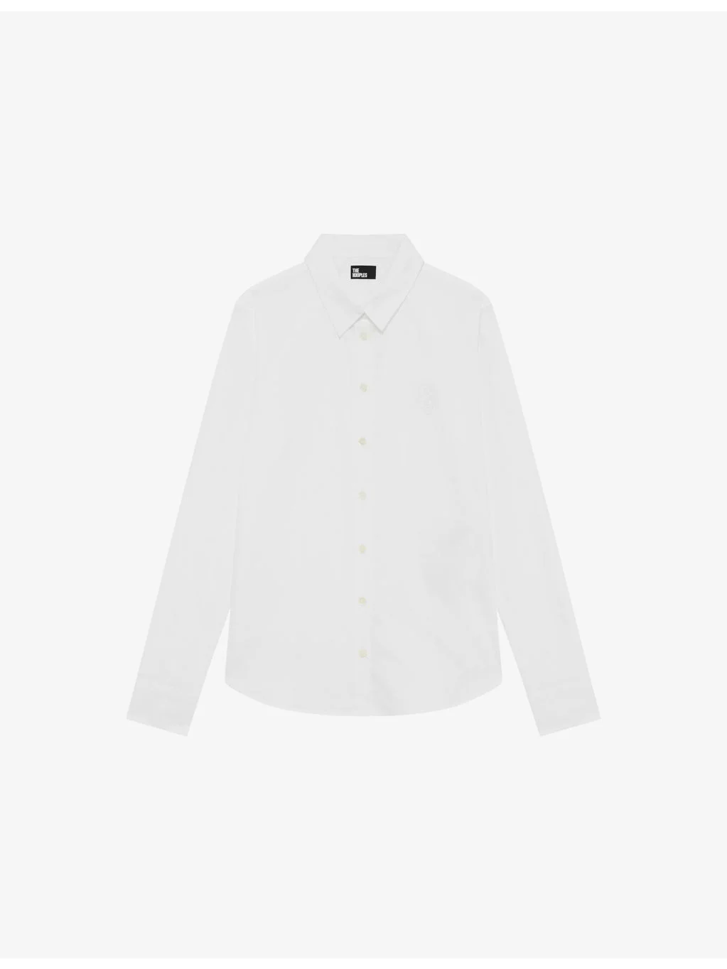 Collared Long-Sleeve Cotton Shirt - 1
