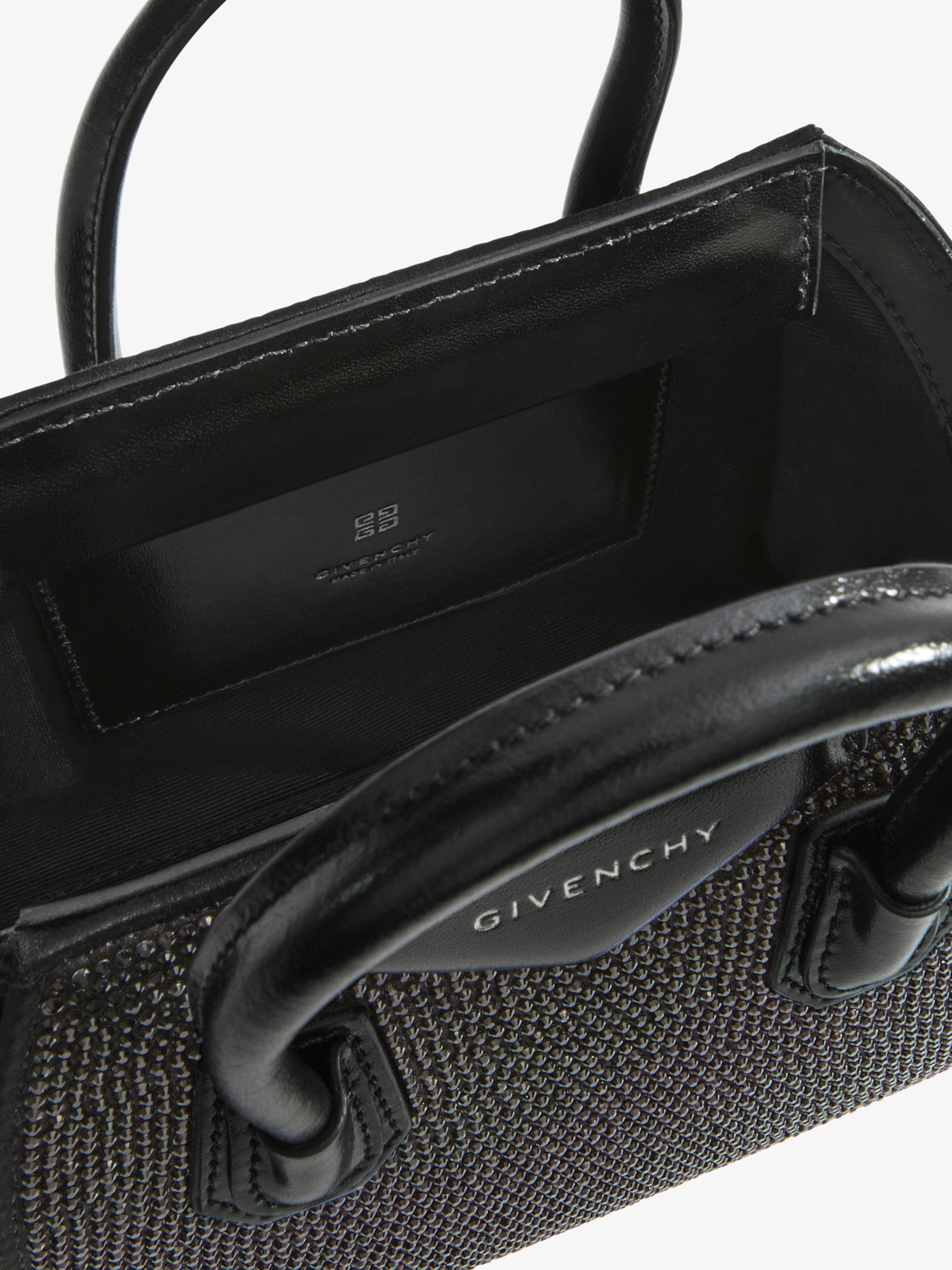 ANTIGONA TOY BAG IN SATIN WITH STRASS - 5