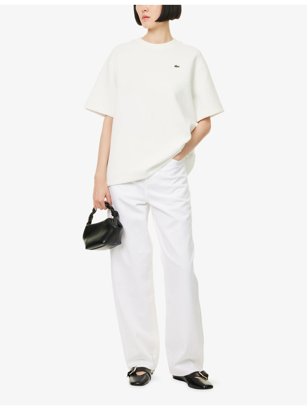Relaxed-Fit Textured Stretch-Cotton Blend T-Shirt - 2