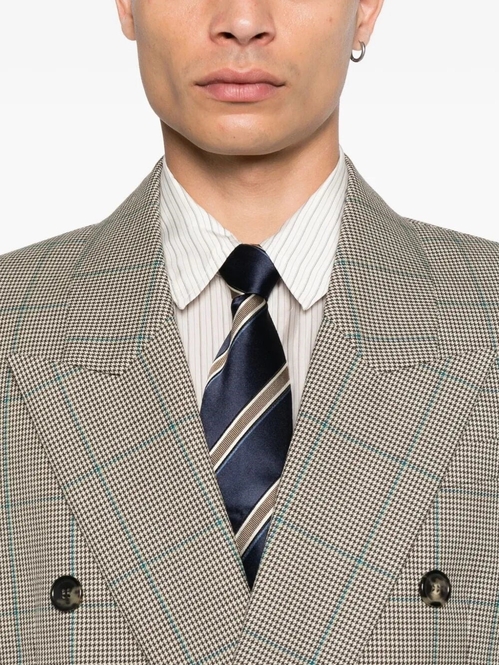 Saint Laurent Men Double-Breasted Blazer - 4
