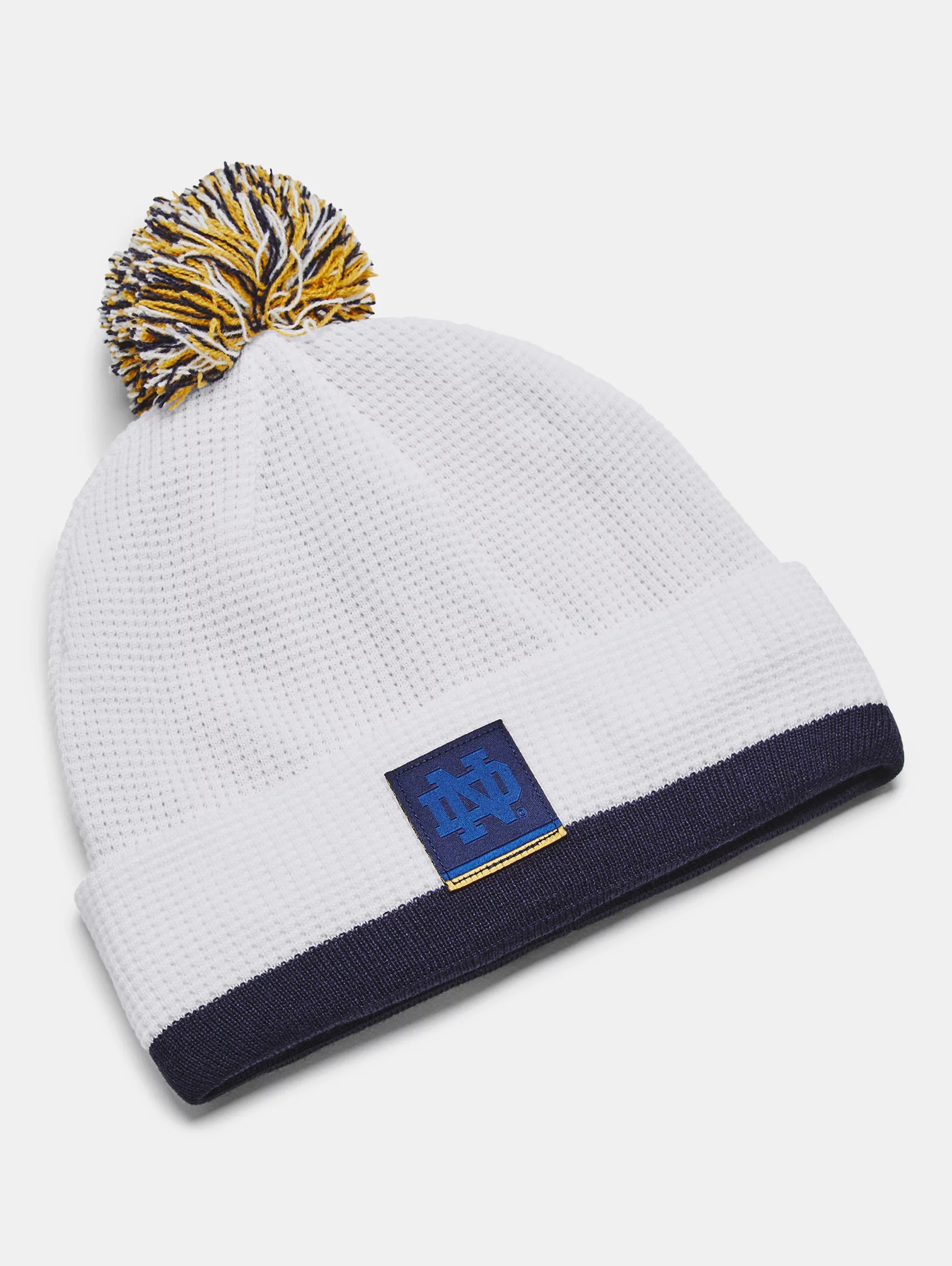 Unisex UA Waffle Knit Collegiate Pom Beanie - 1