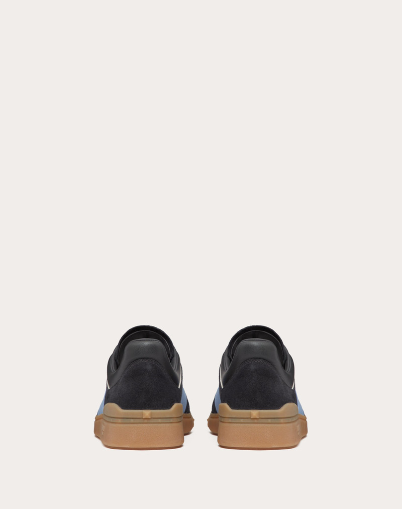 UPVILLAGE LOW TOP SNEAKER IN SPLIT LEATHER AND CALFSKIN NAPPA LEATHER 3