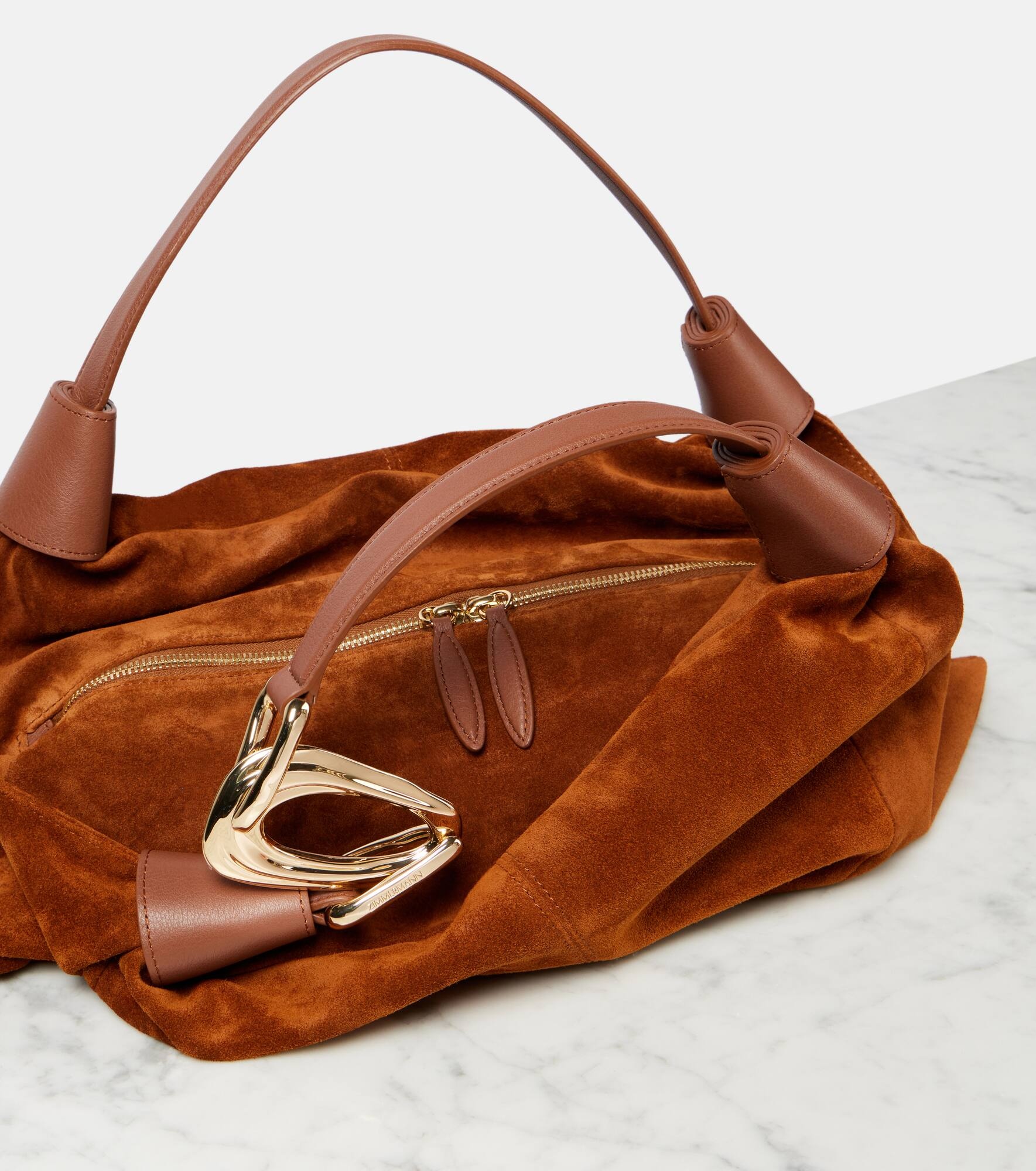Trampoline Small suede shoulder bag - 6