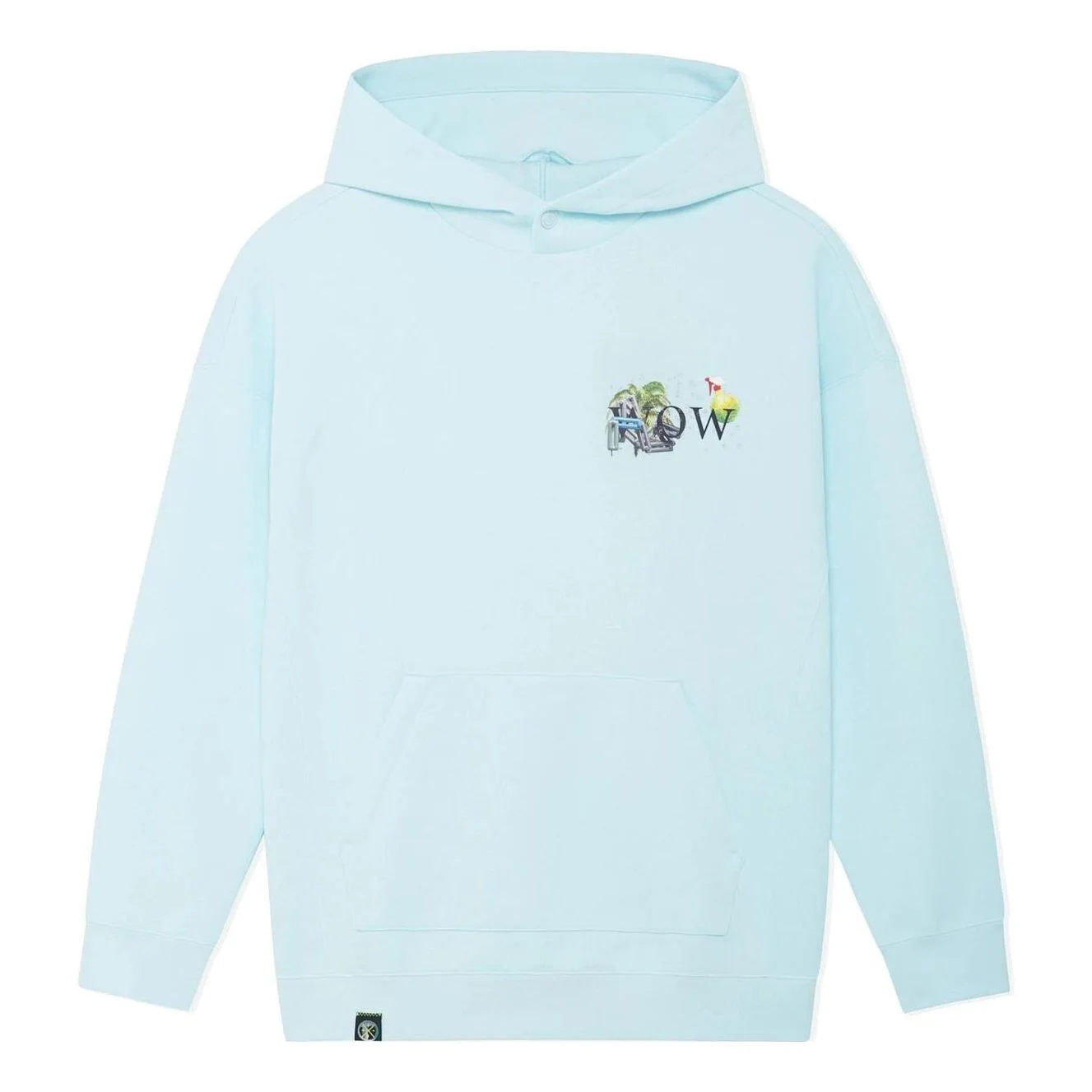 Li-Ning Way Of Wade Art Graphic Hoodie 'Light Blue' AWDSE73-3 - 1