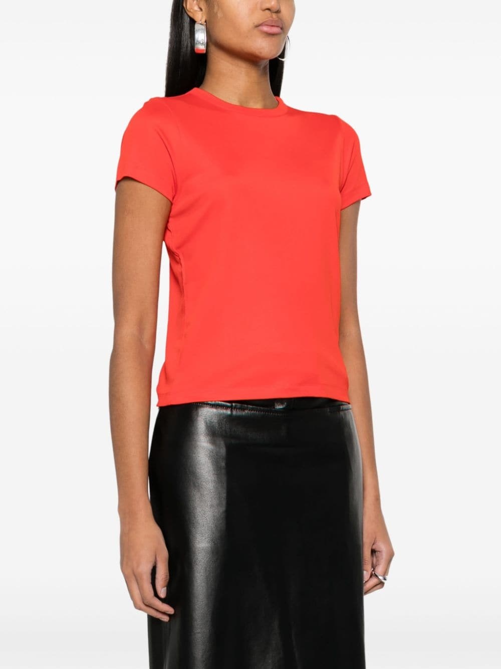 crew-neck fluid T-shirt - 3