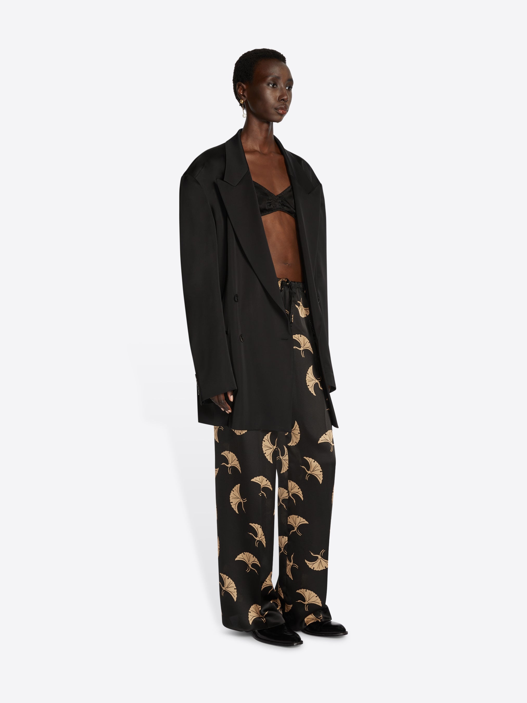 PRINTED SILK PANTS - 3