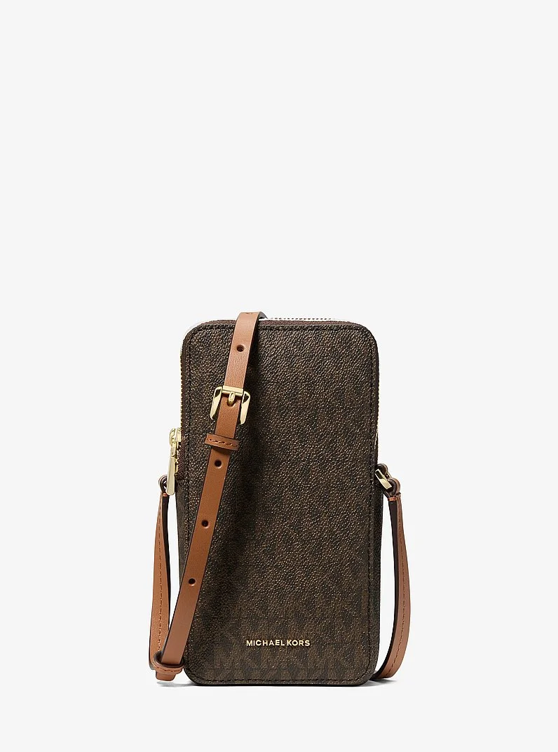Jet Set Small Signature Logo Smartphone Crossbody Bag - 1
