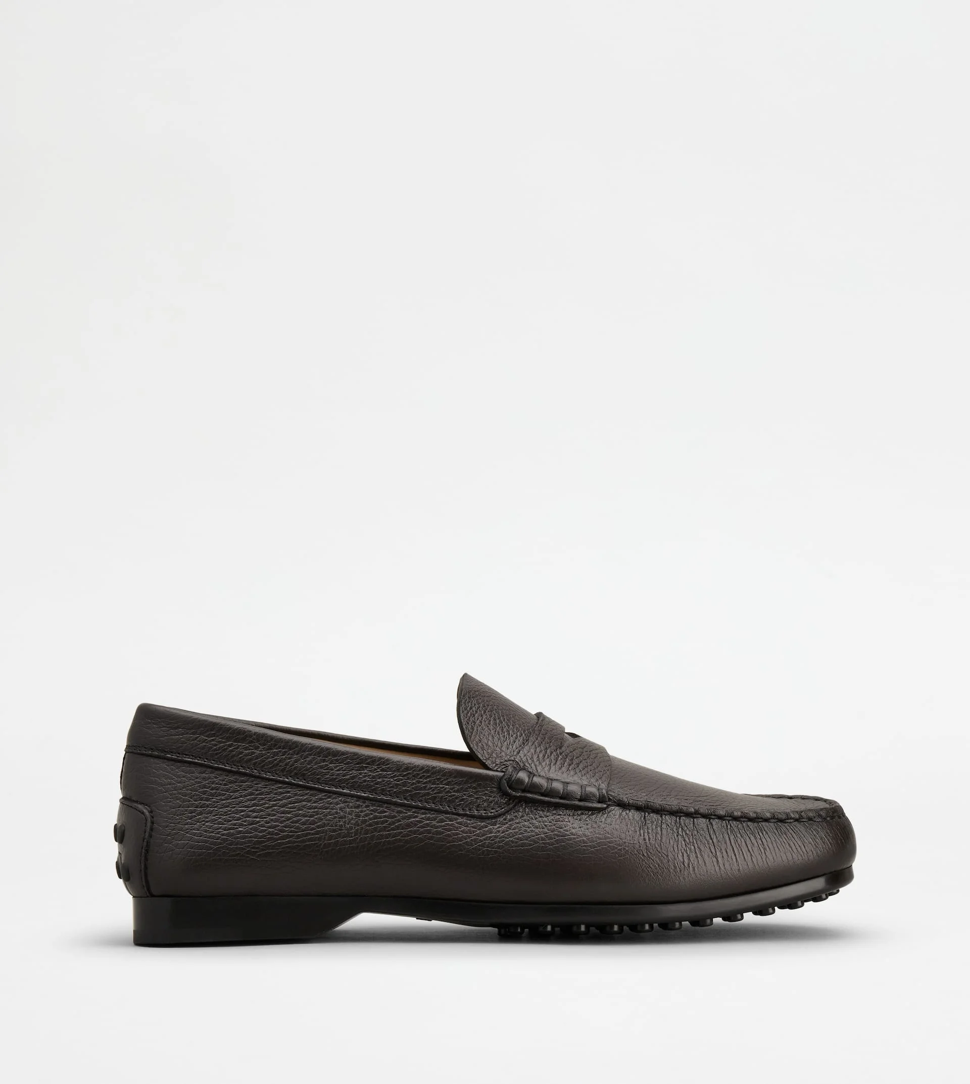 LOAFERS IN LEATHER - BROWN - 1