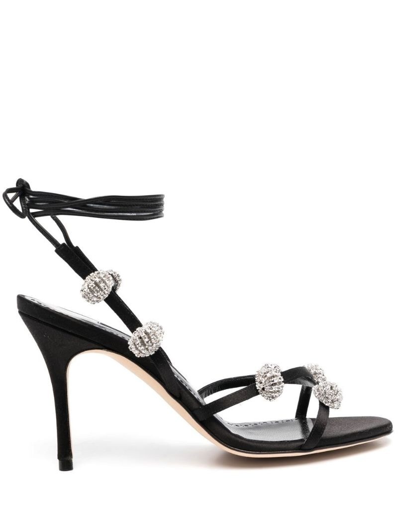 Elsaka 100mm embellished sandals - 1