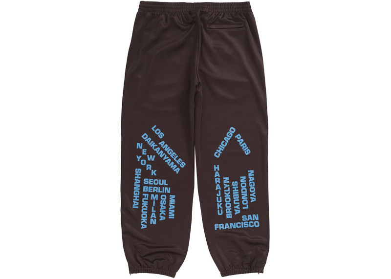 Supreme Supreme Worldwide Tricot Pant Brown outlook