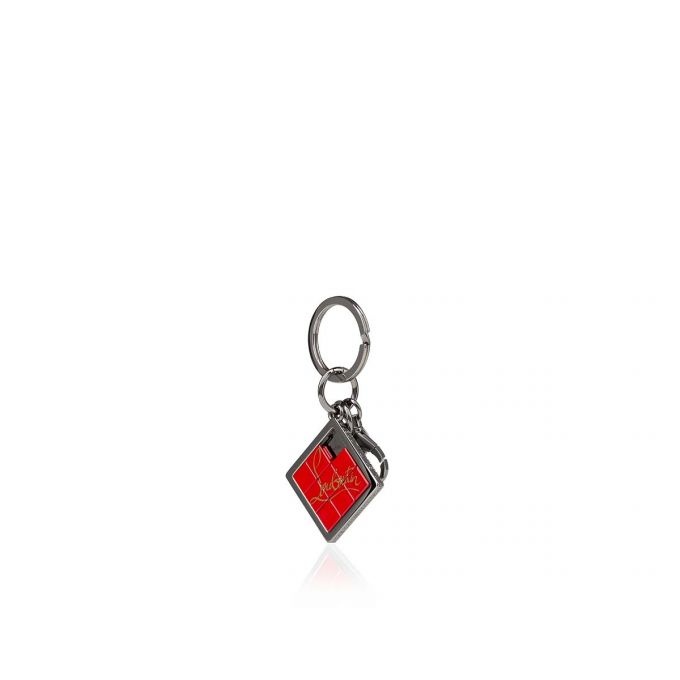 M Pousse Pousse Keyring GUN METAL/RED-BLACK - 2