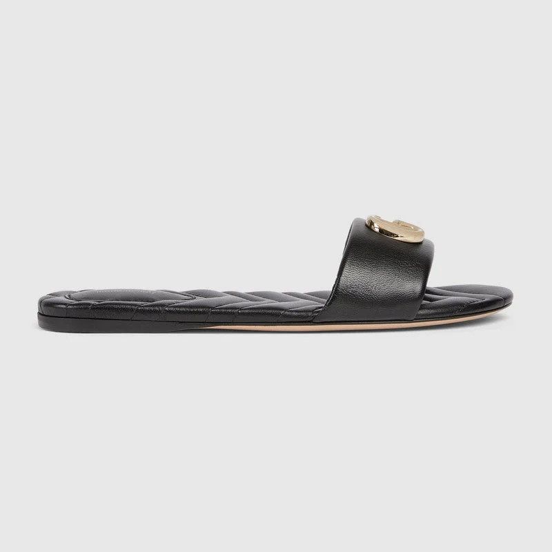 Gucci Double G Slide Sandals - 1