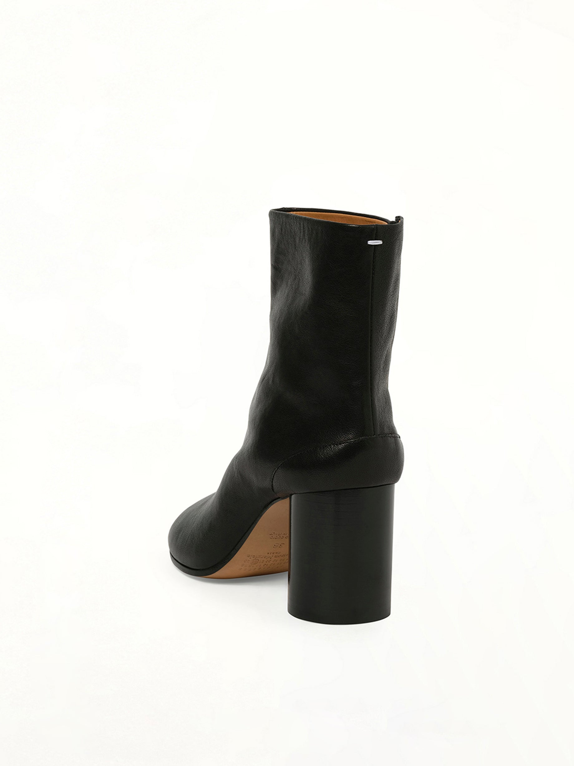 Tabi Ankle Boots 8cm Heel in Black - 3