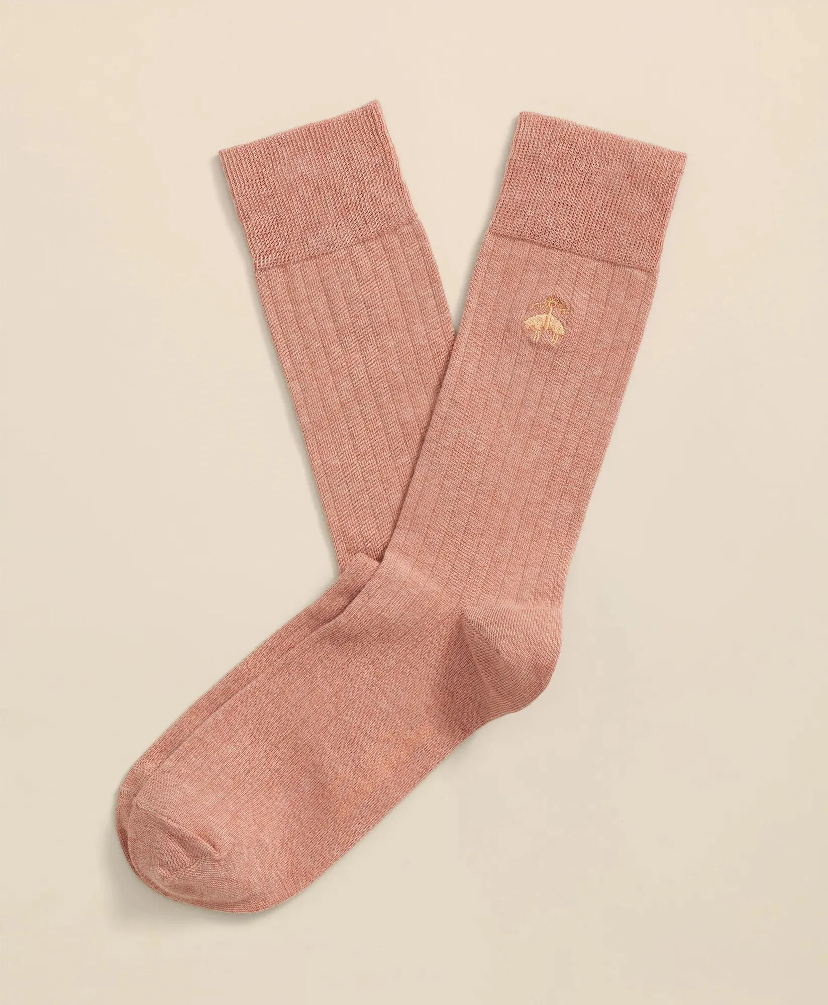 Cotton Blend Ribbed Socks - 1