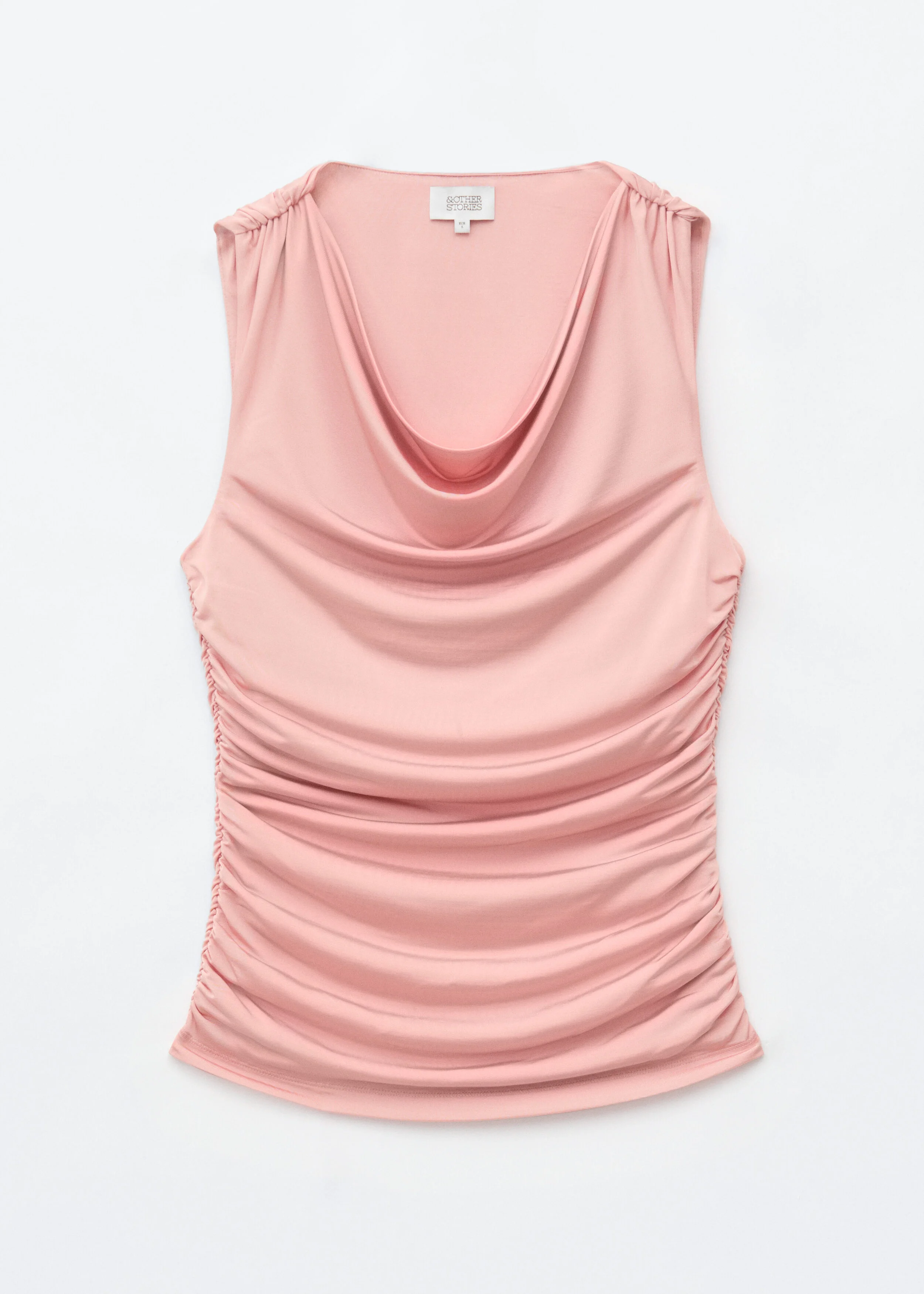 Cowl Neck Sleeveless Top - 1