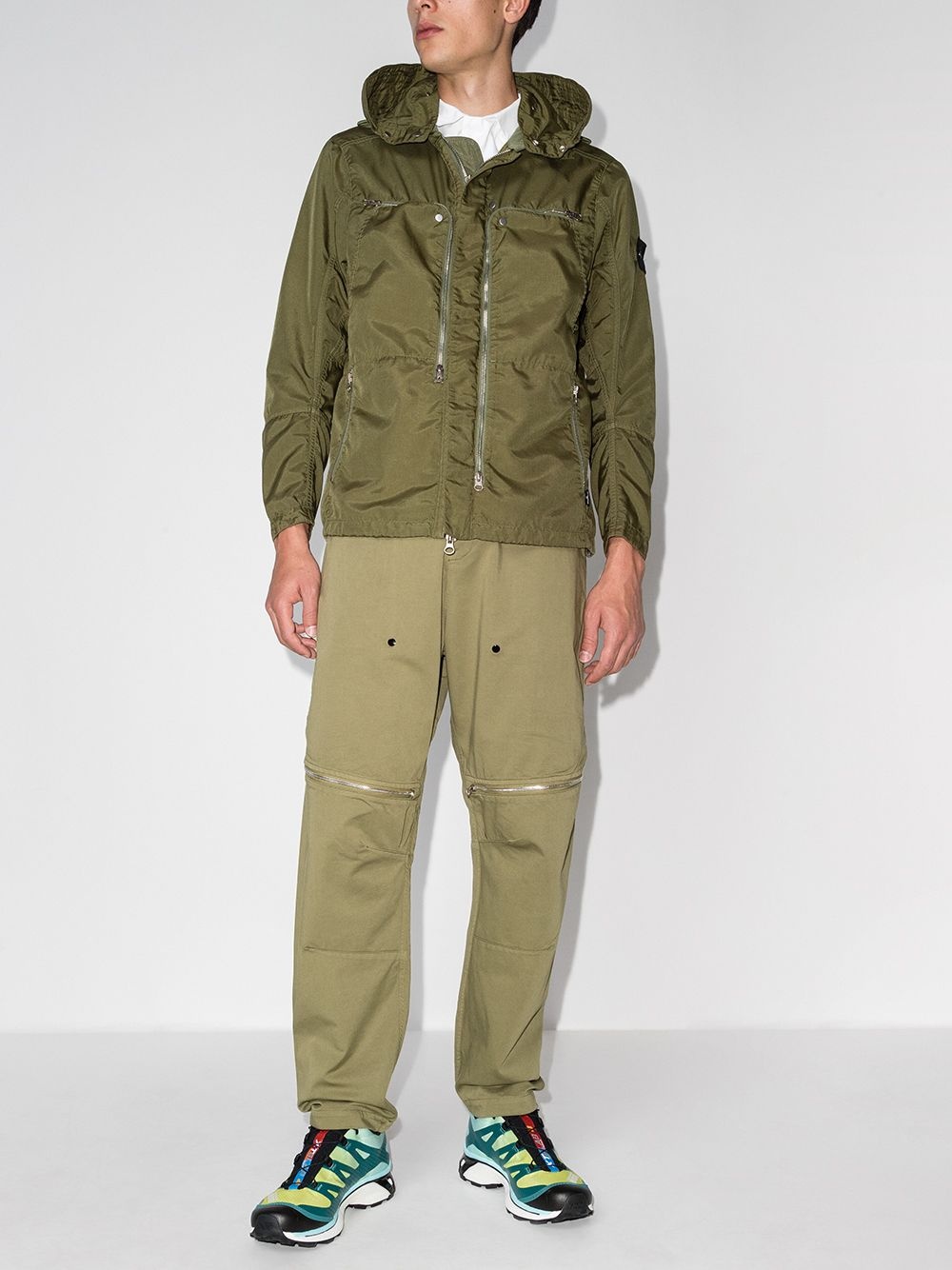 vent-panel hooded jacket - 5