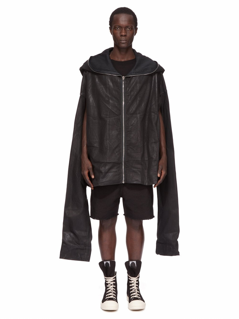 Black Hollywood Gimp Kaftan Denim Jacket - 1