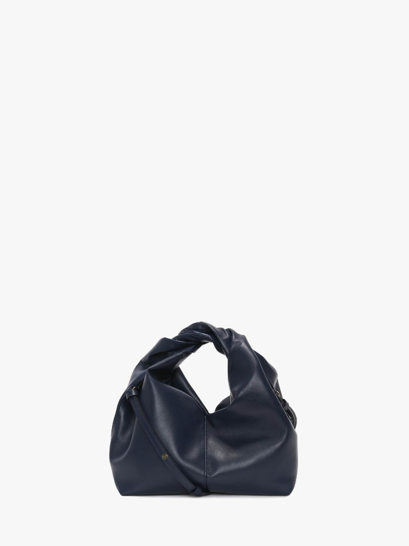 MINI TWISTER HOBO WITH STRAP - LEATHER CROSSBODY BAG 4