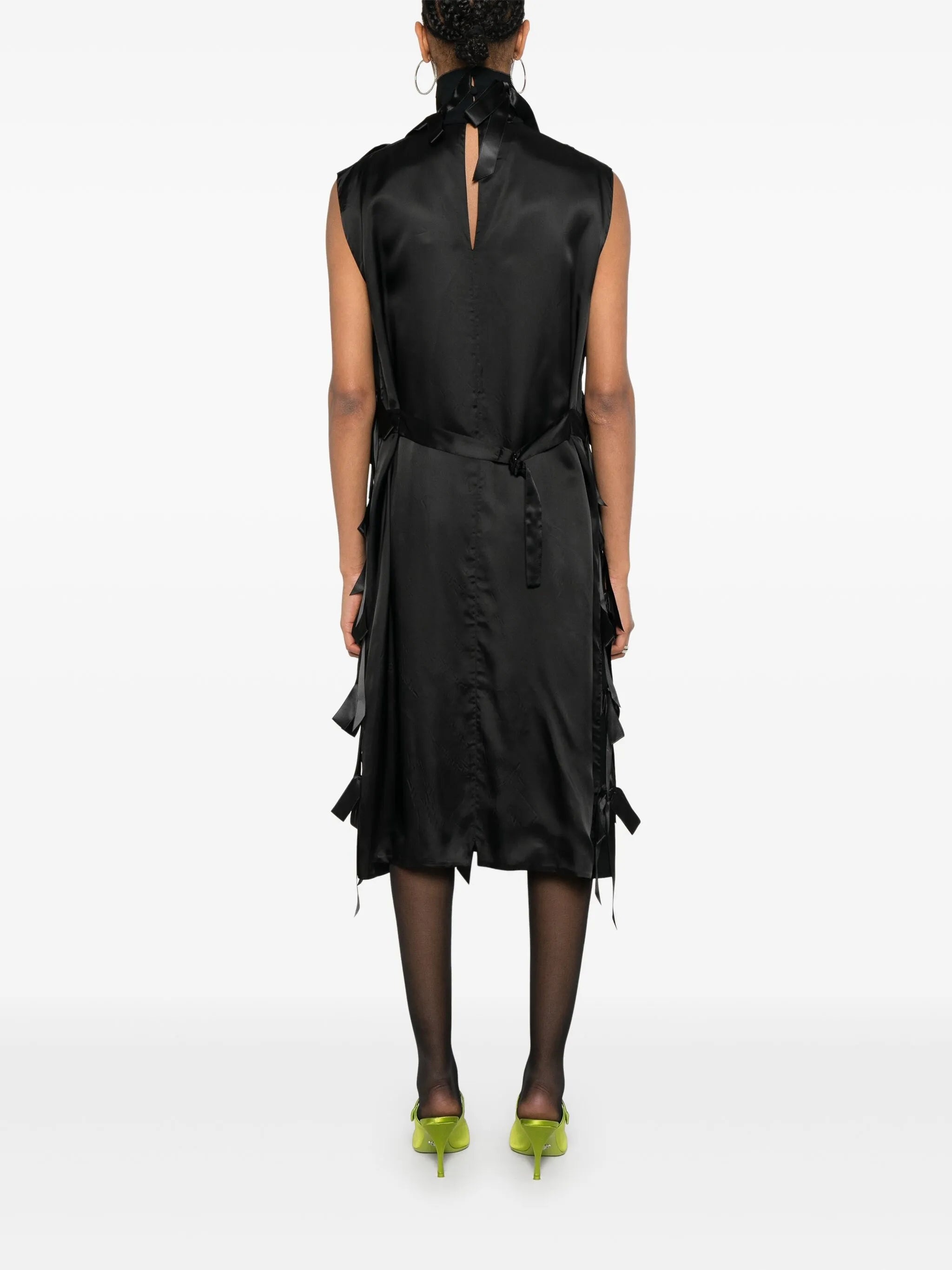 Bow-appliqué Midi Dress - 3