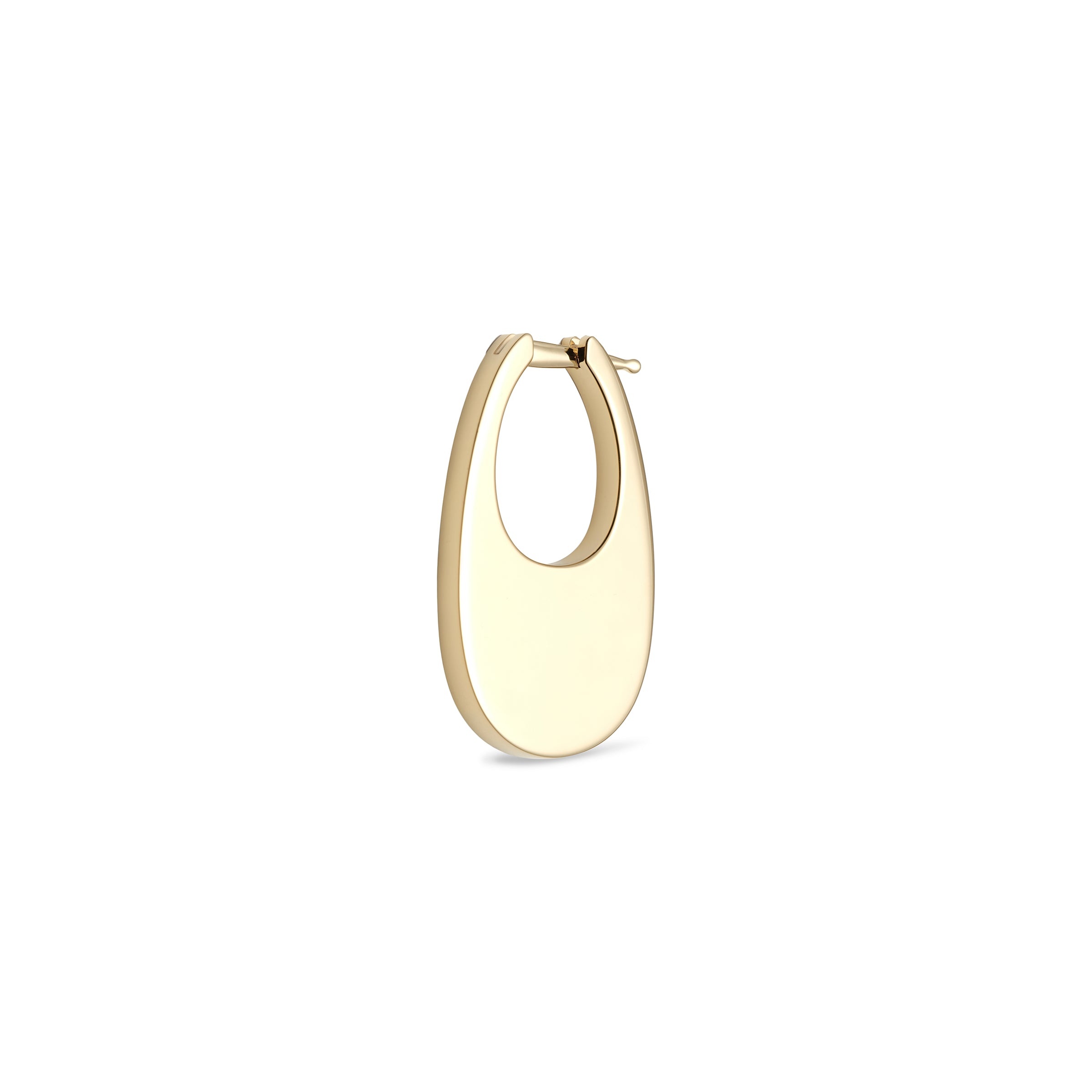 Medium Swipe Earring in Gold - 2