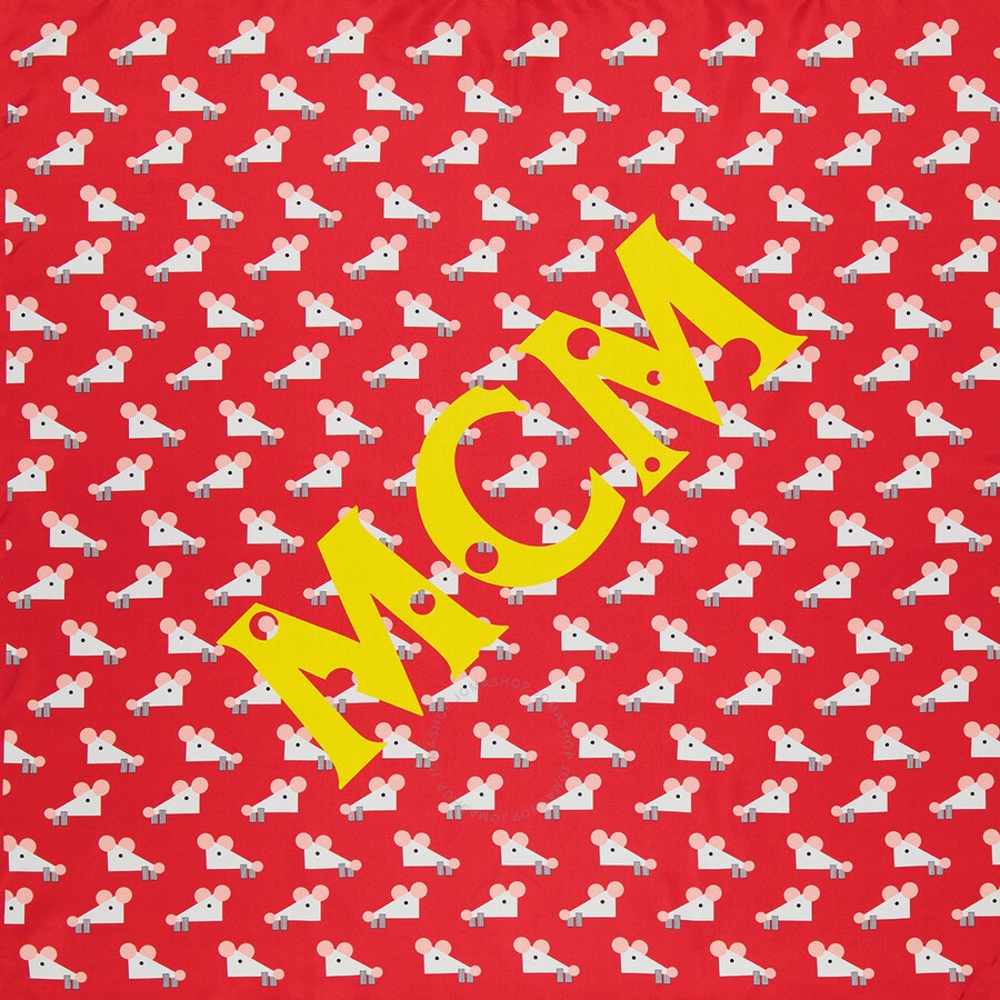 MCM Ladies Red CNY Bandana - 5