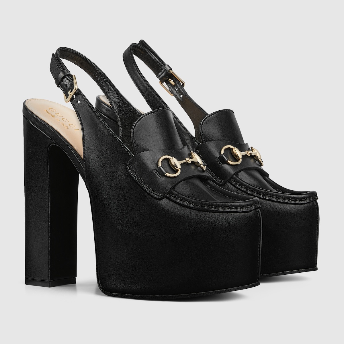 Women's Horsebit platform loafer slingback - 2