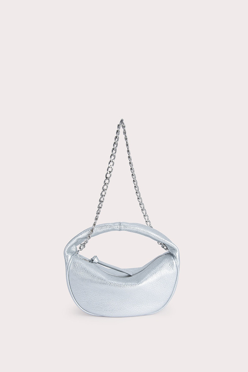 Baby Cush Silver Flat Grain Leather 8