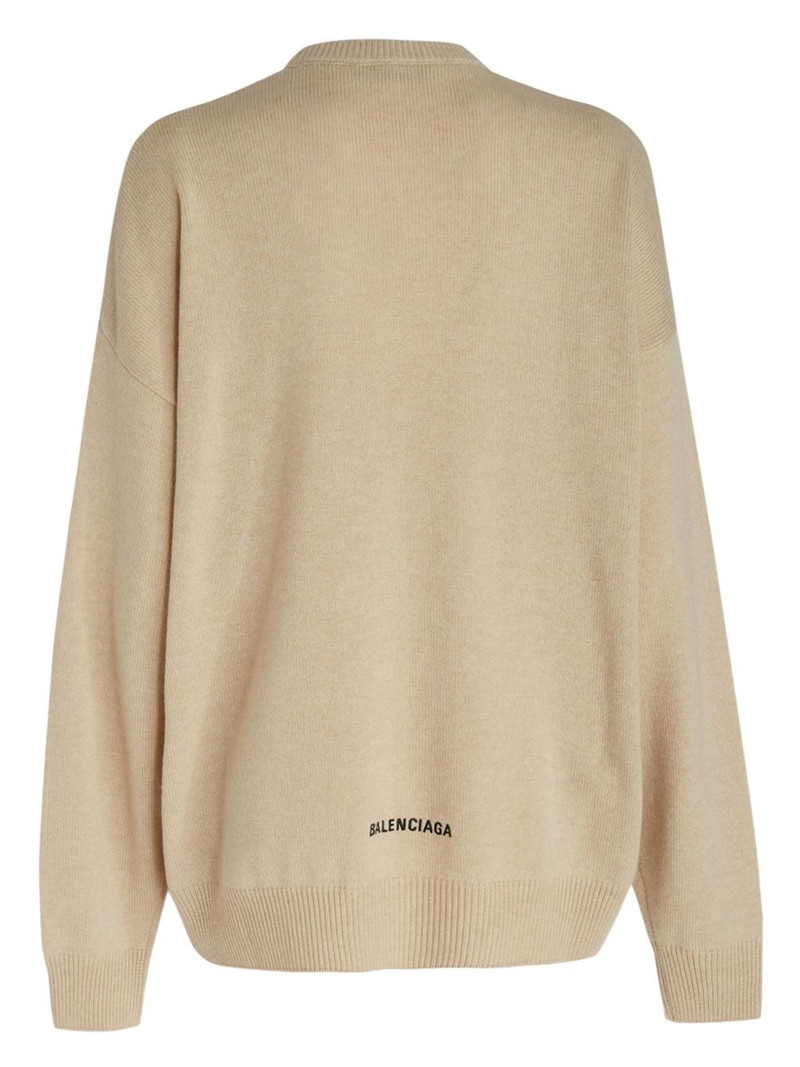 BALENCIAGA crew-neck cashmere jumper outlook