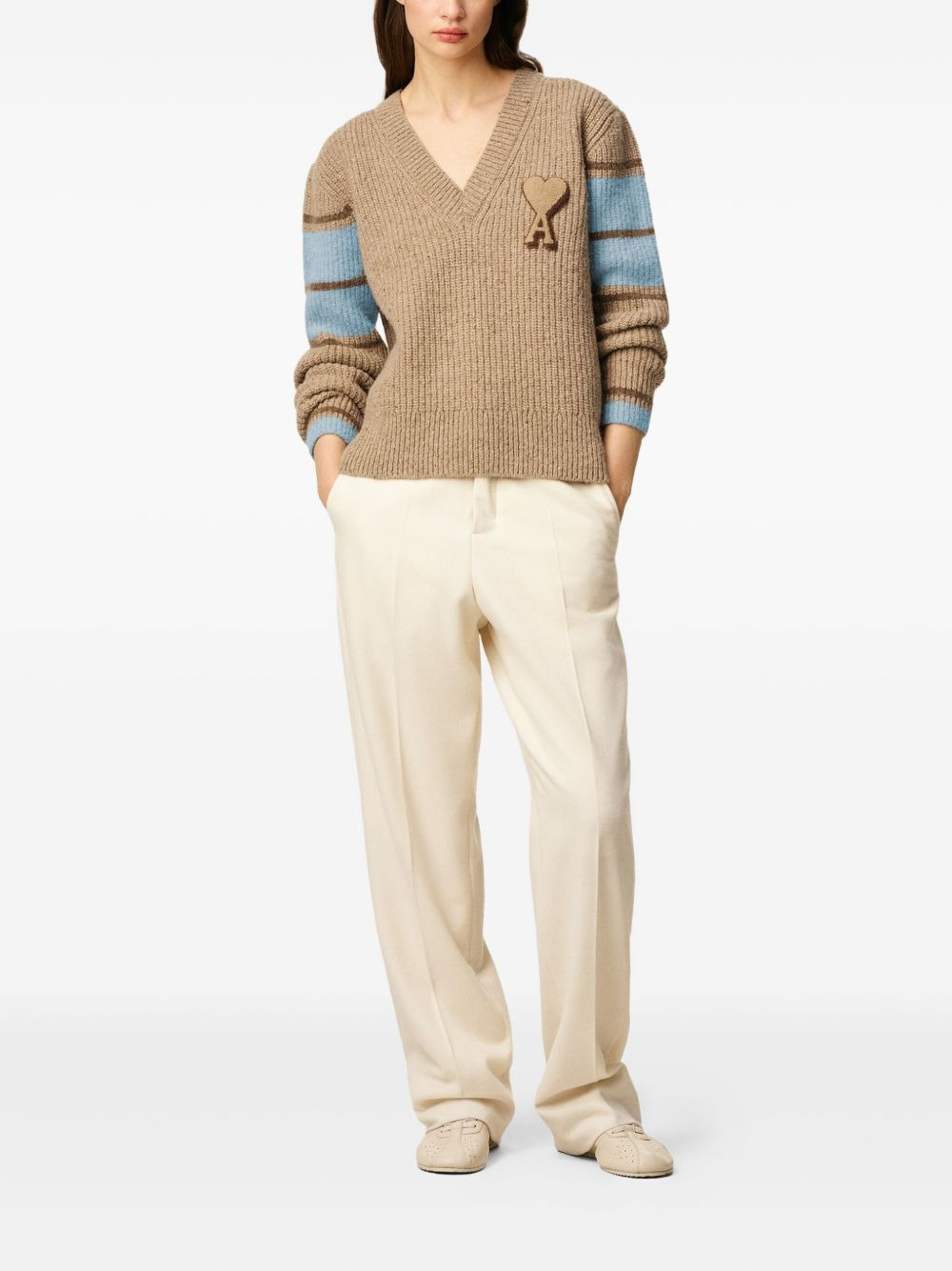 Ami de Coeur v-neck sweater - 2