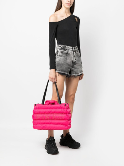 PINKO logo-embellished quilted tote bag outlook