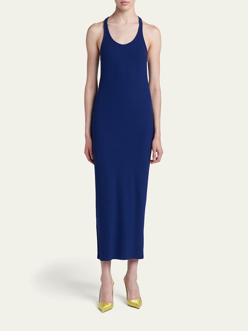 TOM FORD Ribbed Knit Racerback Midi Tank Dress outlook