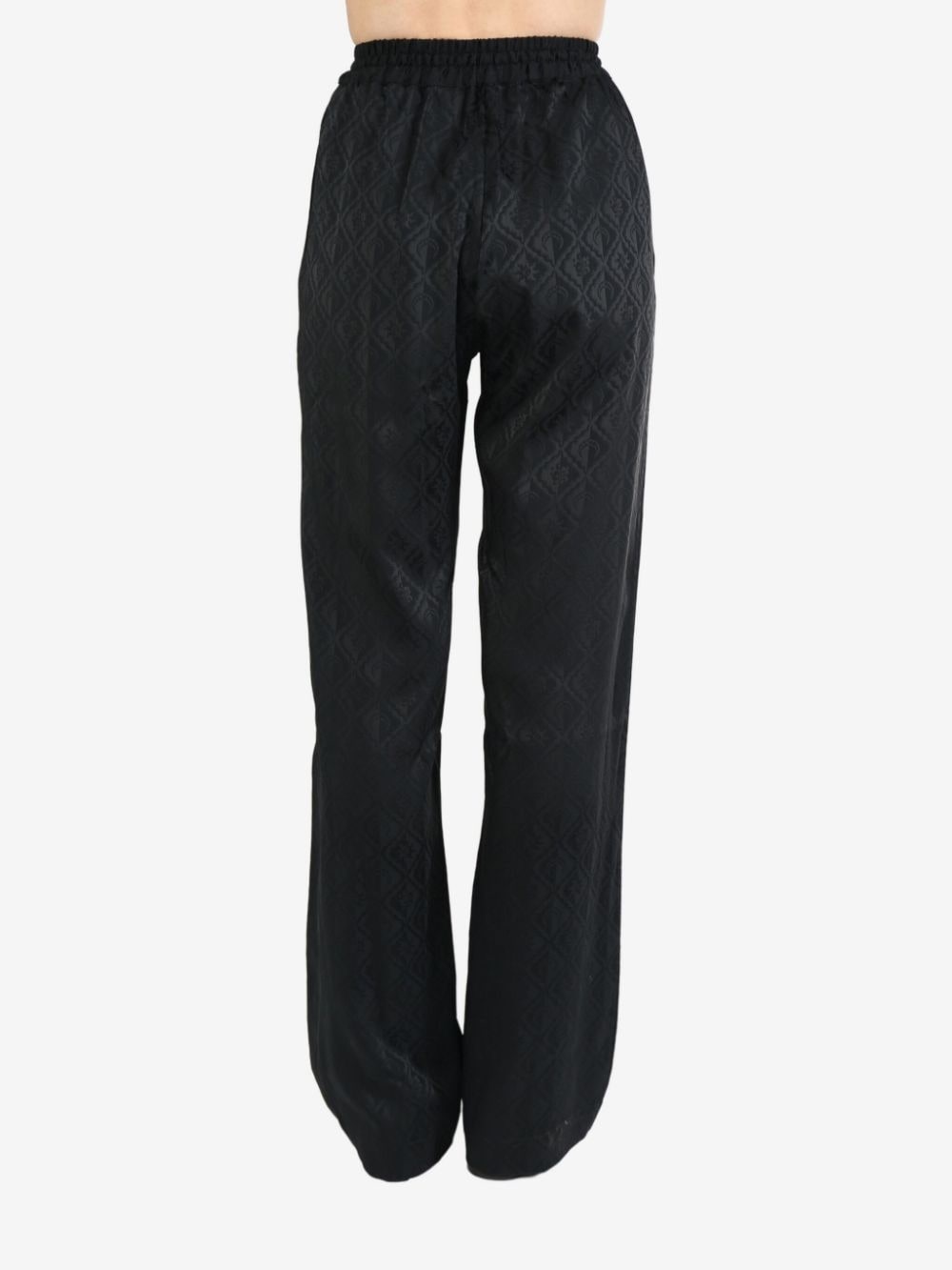 moon-print flared trousers - 3