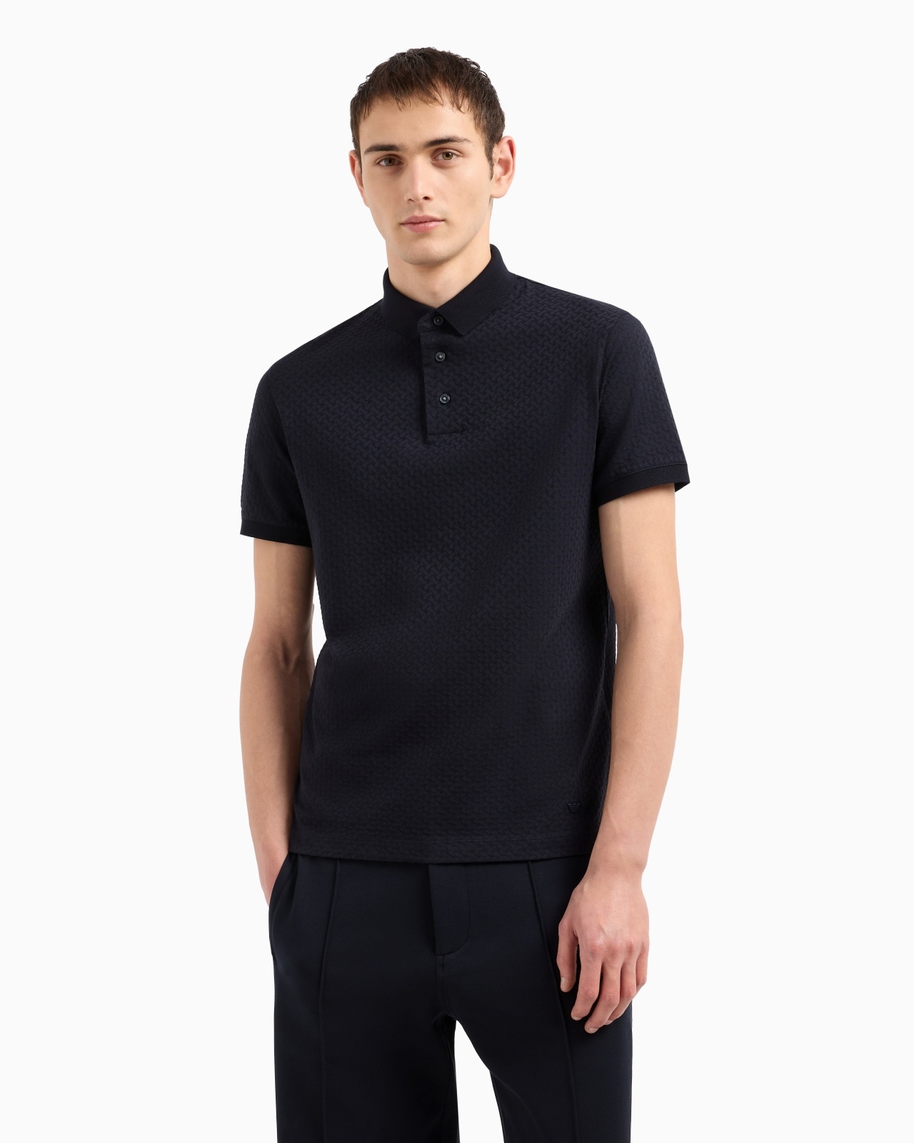 JACQUARD JERSEY POLO SHIRT - 2