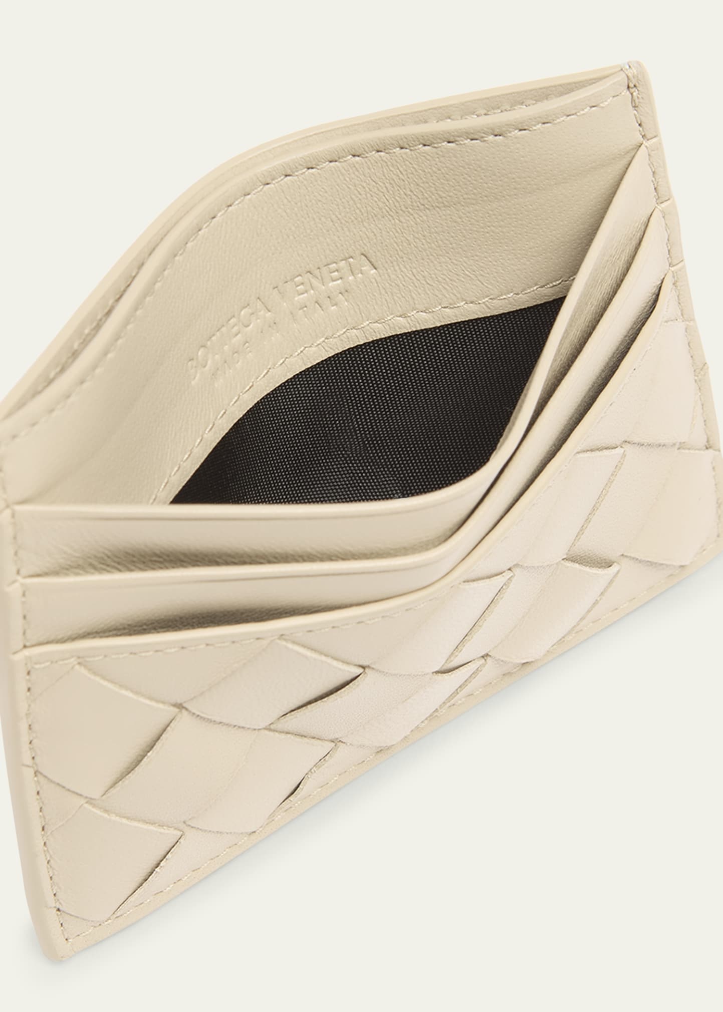 Intrecciato Leather Card Holder - 4